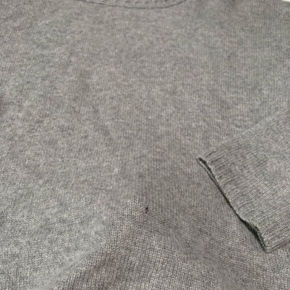 S. Milton Cowl Neck Gray 100% Cashmere Pullover Sweater Size 40 Long Sleeve - Picture 3 of 7